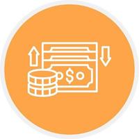 Cashflow kreatives Icon-Design vektor