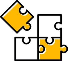 Puzzle kreatives Icon-Design vektor