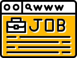 kreatives Icon-Design für die Jobsuche vektor