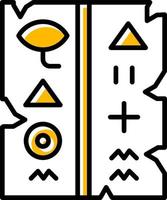 Hieroglyphe kreatives Icon-Design vektor