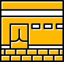 Kaaba kreatives Icon-Design vektor