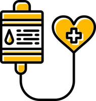 blod donation kreativ ikon design vektor
