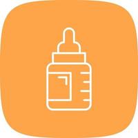 Babyflasche kreatives Icon-Design vektor