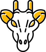 Giraffe kreatives Icon-Design vektor