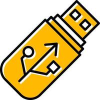 USB-Stick kreatives Icon-Design vektor