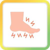 Fuß kreatives Icon-Design vektor