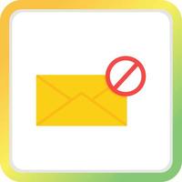 E-Mail-Block kreatives Icon-Design vektor