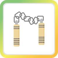 nunchaku kreativ ikon design vektor
