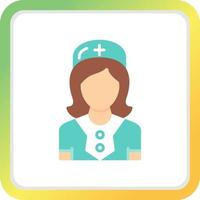 sjuksköterska kreativ ikon design vektor