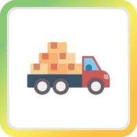 Mover Truck kreatives Icon-Design vektor