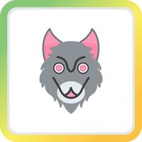 Wolf kreatives Icon-Design vektor
