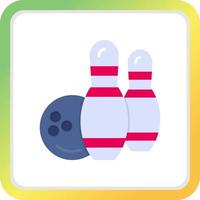 Bowling kreatives Icon-Design vektor