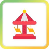 Merry Go Round kreatives Icon-Design vektor