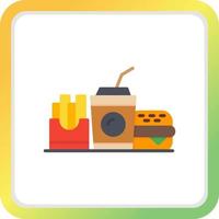 Fast-Food-kreatives Icon-Design vektor