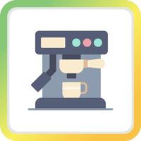 Kaffeemaschine kreatives Icon-Design vektor