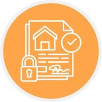 kreatives Icon-Design für Hausversicherungen vektor