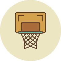 Basketballkorb kreatives Icon-Design vektor