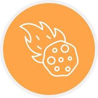 Meteor kreatives Icon-Design vektor