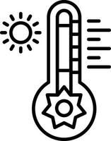 kreatives Icon-Design bei heißen Temperaturen vektor