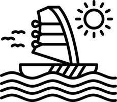 Windsurf kreatives Icon-Design vektor