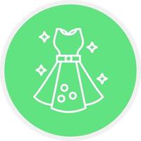 Kleid kreatives Icon-Design vektor