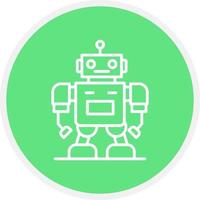 Roboter kreatives Icon-Design vektor