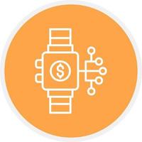 Smartwatch kreatives Icon-Design vektor