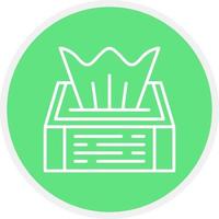 Tissue-Box kreatives Icon-Design vektor