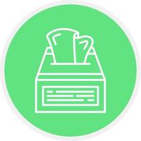 Tissue-Box kreatives Icon-Design vektor