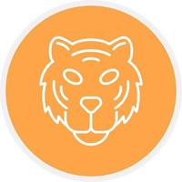 Tiger kreatives Icon-Design vektor