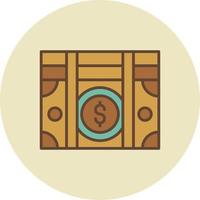 Geld kreatives Icon-Design vektor