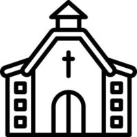 Liniensymbol für Kapelle vektor