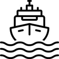 Liniensymbol für Boote vektor