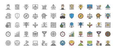 Geschäftssymbole Elemente Symbole, Menschen, Management, denken vektor