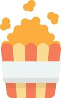 Popcorn-Illustration im minimalistischen Stil vektor