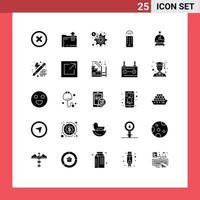stock vektor ikon packa av 25 linje tecken och symboler för kreativ hjälm finansiera astronaut avlägsen redigerbar vektor design element