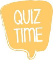 Quiz-Logo mit Sprechblasensymbolen, Konzept der Fragebogenshow singen, Quiz. vektor