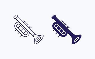 trumpet illustration ikon vektor