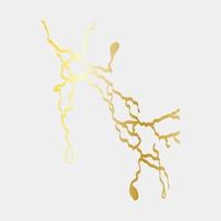 gold kintsugi cover design vektor. luxuriöse goldene marmorstruktur. Riss- und gebrochenes Grundmuster für Wandkunst, Heimdekoration, Druck und Tapete. vektor