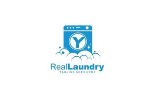 y Logo-Wäsche für Markenunternehmen. Briefvorlage Vektor-Illustration für Ihre Marke. vektor