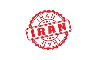 iran stämpel sudd med grunge stil på vit bakgrund vektor