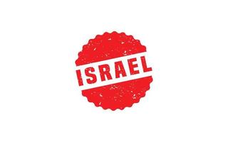 Israel stämpel sudd med grunge stil på vit bakgrund vektor