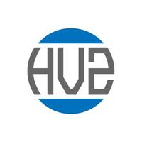 hvz brev logotyp design på vit bakgrund. hvz kreativ initialer cirkel logotyp begrepp. hvz brev design. vektor