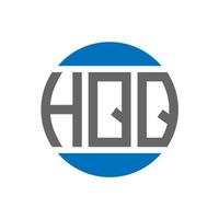 hqq brev logotyp design på vit bakgrund. hqq kreativ initialer cirkel logotyp begrepp. hqq brev design. vektor