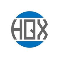 hqx brev logotyp design på vit bakgrund. hqx kreativ initialer cirkel logotyp begrepp. hqx brev design. vektor