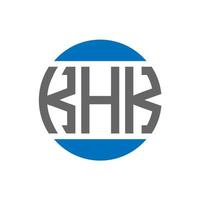 khk brev logotyp design på vit bakgrund. khk kreativ initialer cirkel logotyp begrepp. khk brev design. vektor