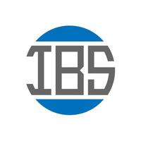 ibs brev logotyp design på vit bakgrund. ibs kreativ initialer cirkel logotyp begrepp. ibs brev design. vektor