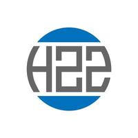 Hzz-Brief-Logo-Design auf weißem Hintergrund. hzz kreative Initialen Kreis-Logo-Konzept. hz Briefgestaltung. vektor