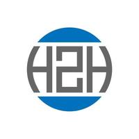 hzh brev logotyp design på vit bakgrund. hzh kreativ initialer cirkel logotyp begrepp. hzh brev design. vektor