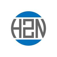 hzn brev logotyp design på vit bakgrund. hzn kreativ initialer cirkel logotyp begrepp. hzn brev design. vektor